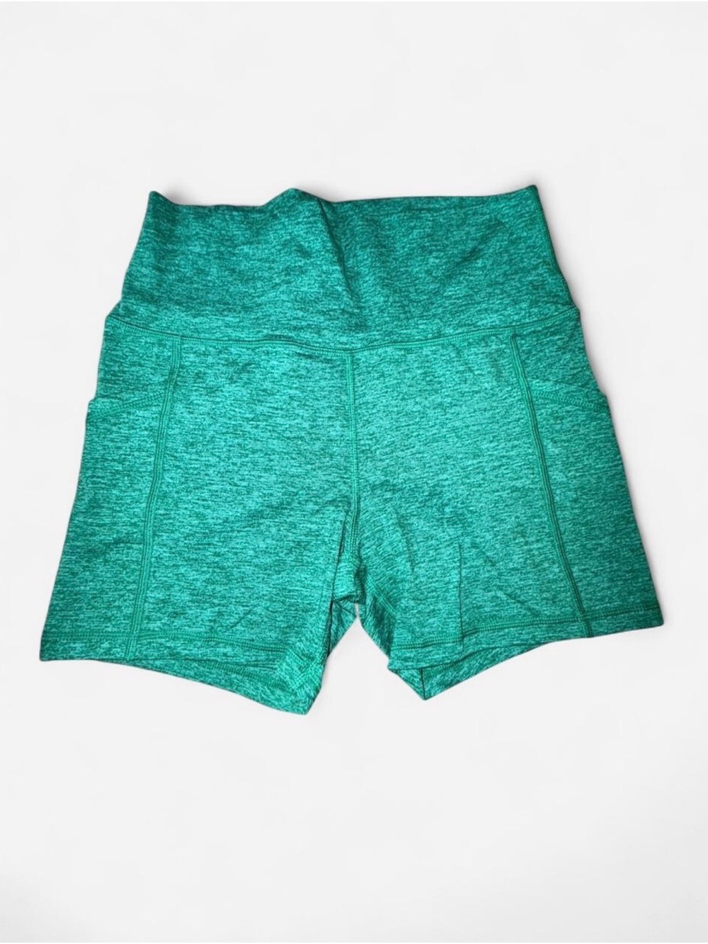 Women’s aerie High-Waist Heathered Green 3”Shorts with pockets